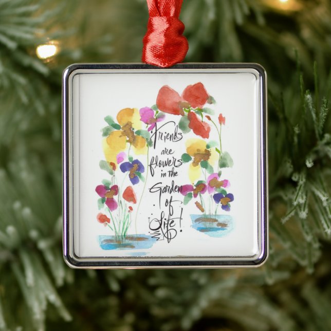 **FLOWER OF GARDEN** MY FRIEND METAL ORNAMENT (Tree)