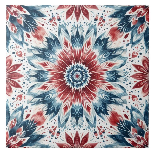 Flower of Independence  Tile (Front)