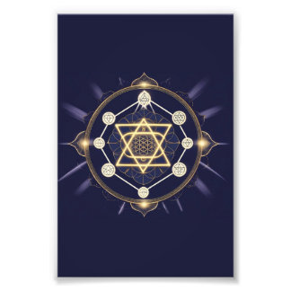 Flower of Infinity — Sacred Geometry Celestial Photo Print