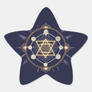 Flower of Infinity — Sacred Geometry Celestial Star Sticker
