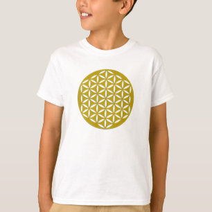 Flower OF Life 2 - gold punched T-Shirt