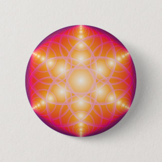 Flower Of Life 6 Cm Round Badge