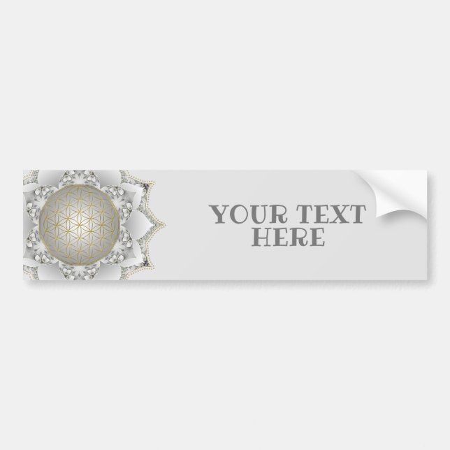 Flower Of Life - Blossoms Mandala 1 Bumper Sticker (Front)