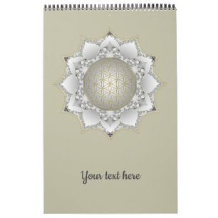 Flower Of Life - Blossoms Mandala 1 Calendar