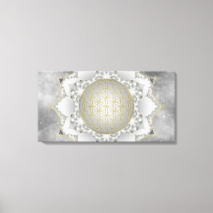 Flower Of Life - Blossoms Mandala 1 Canvas Print