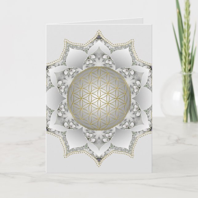 Flower Of Life - Blossoms Mandala 1 Card (Front)