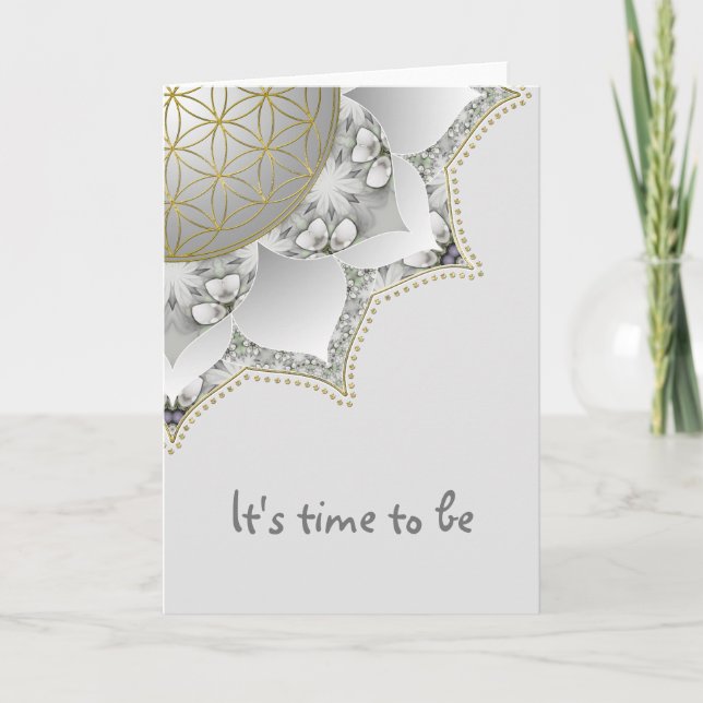 Flower Of Life - Blossoms Mandala 1 Card (Front)