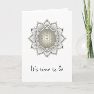 Flower Of Life - Blossoms Mandala 1 Card