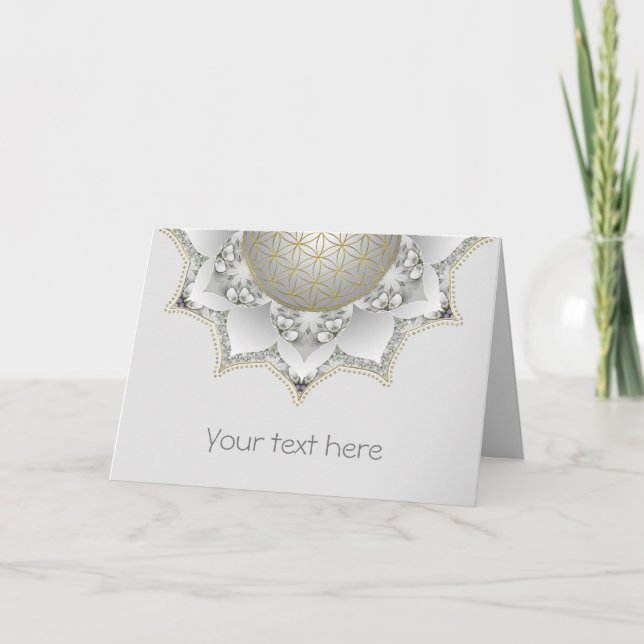 Flower Of Life - Blossoms Mandala 1 Card (Front)