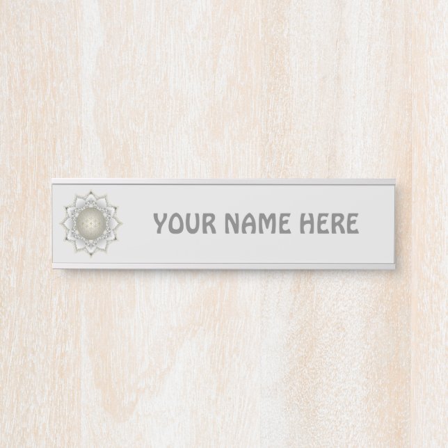 Flower Of Life - Blossoms Mandala 1 Door Sign (Front)