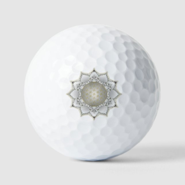 Flower Of Life - Blossoms Mandala 1 Golf Balls (Front)
