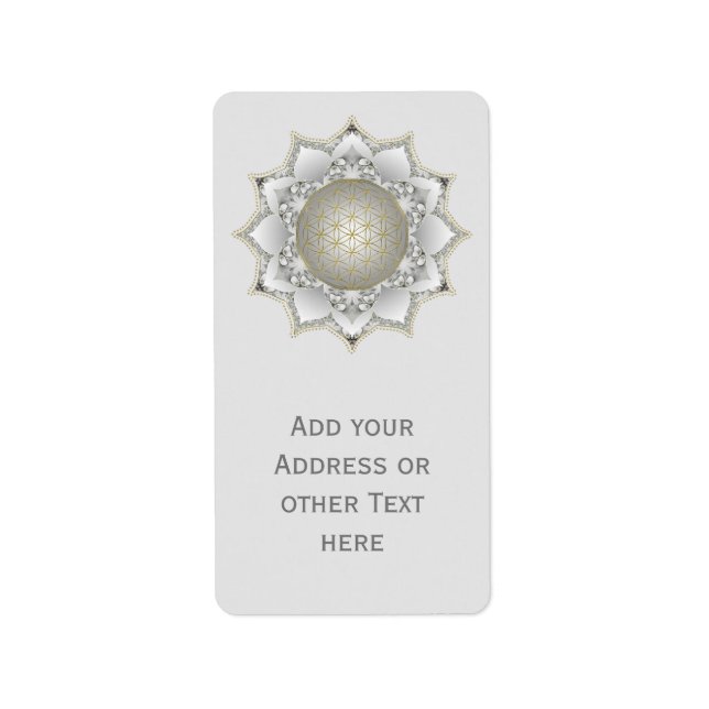 Flower Of Life - Blossoms Mandala 1 Label (Front)