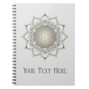 Flower Of Life - Blossoms Mandala 1 Notebook