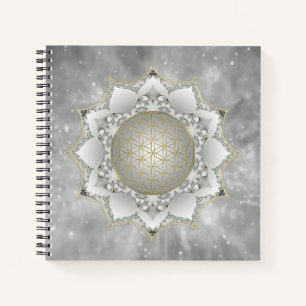 Flower Of Life - Blossoms Mandala 1 Notebook