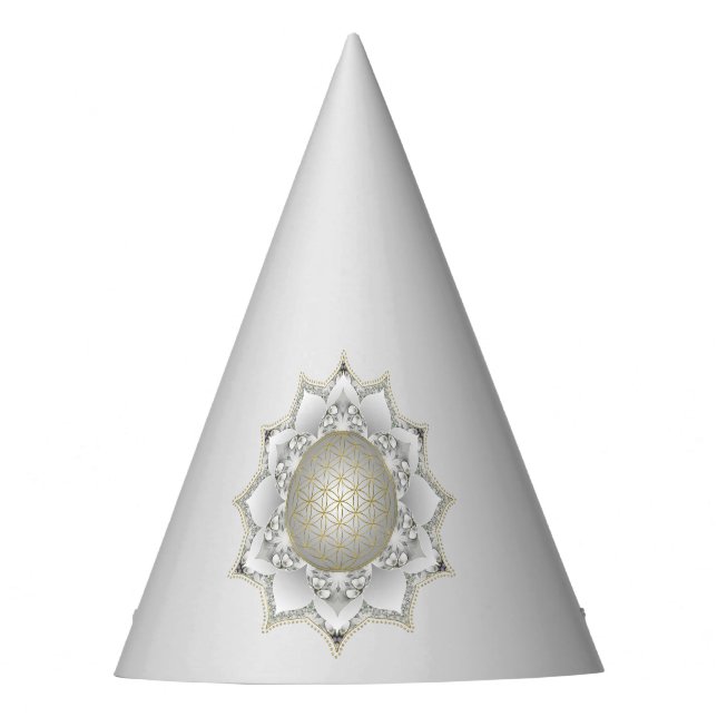Flower Of Life - Blossoms Mandala 1 Party Hat (Front)