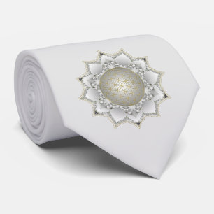 Flower Of Life - Blossoms Mandala 1 Tie