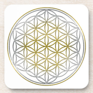 FLOWER OF LIFE / Blume des Lebens - BiColor Coaster