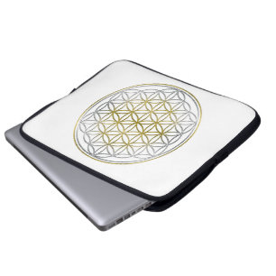 FLOWER OF LIFE / Blume des Lebens - BiColor Laptop Sleeve