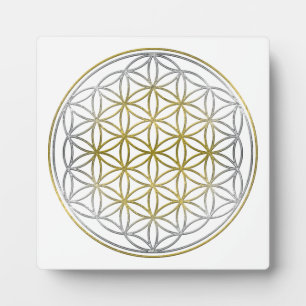 FLOWER OF LIFE / Blume des Lebens - BiColor Plaque