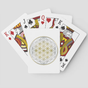 FLOWER OF LIFE / Blume des Lebens - BiColor Playing Cards