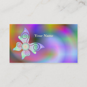 Flower of Life / Blume des Lebens - butterfly Business Card