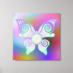 Flower of Life / Blume des Lebens - butterfly Canvas Print