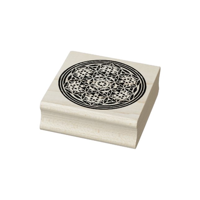 Flower Of Life / Blume des Lebens - Button II Rubber Stamp (Stamp)