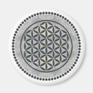 Flower of Life / Blume des Lebens - Button IX Magnet