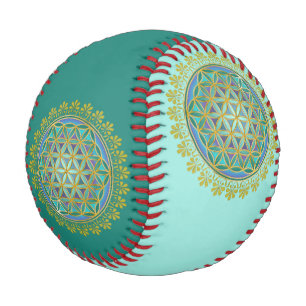 Flower Of Life / Blume des Lebens - Button V Baseball