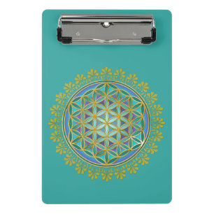 Flower Of Life / Blume des Lebens - Button V Mini Clipboard