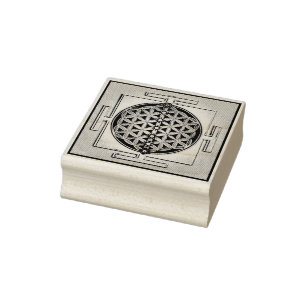 Flower Of Life / Blume des Lebens - Chakra Yantra Rubber Stamp