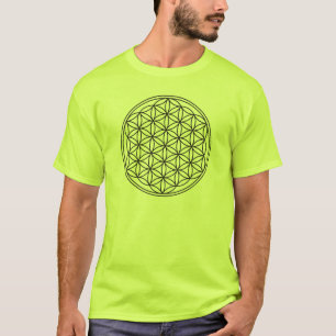 Flower Of Life / Blume des Lebens - fine black T-Shirt