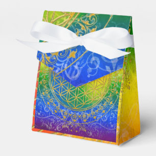 Flower of Life / Blume des Lebens - gold rainbow Favour Box