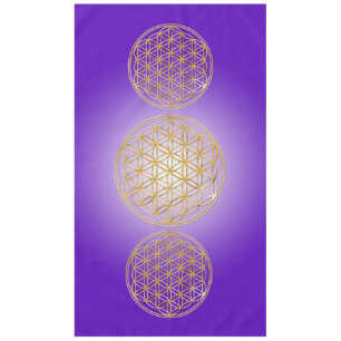 Flower of Life / Blume des Lebens - gold Tablecloth