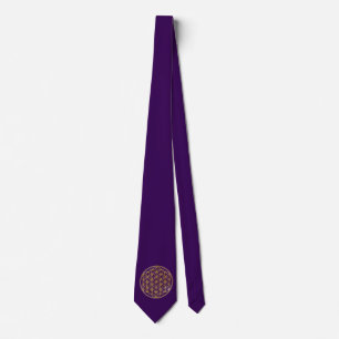 Flower Of Life / Blume des Lebens - gold Tie