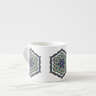 Flower Of Life / Blume des Lebens - Lotus Contour Espresso Cup