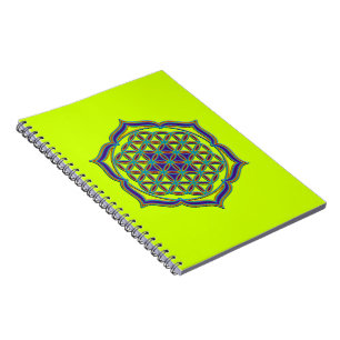 Flower Of Life / Blume des Lebens - Lotus Contour Notebook