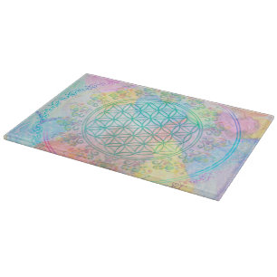 Flower of Life / Blume des Lebens - Love Hearts Cutting Board