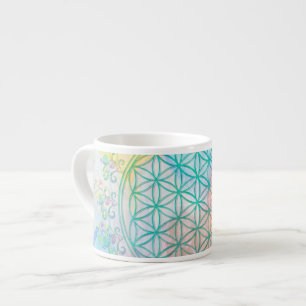 Flower of Life / Blume des Lebens - Love Hearts Espresso Cup