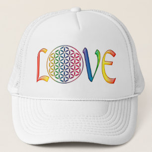 Flower of Life / Blume des Lebens - LOVE Trucker Hat