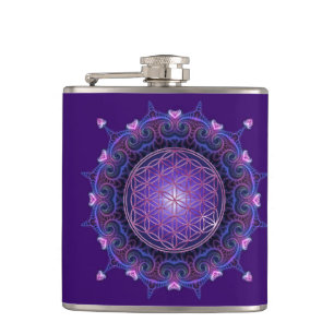 Flower of Life / Blume des Lebens - Mandala I Hip Flask