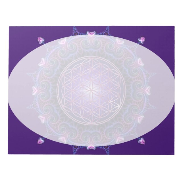 Flower of Life / Blume des Lebens - Mandala I Notepad (Front)
