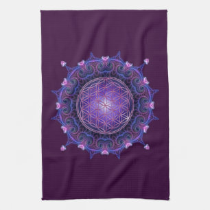 FLOWER OF LIFE / Blume des Lebens - Mandala I Tea Towel