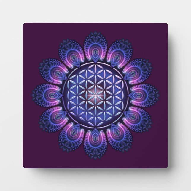 FLOWER OF LIFE / Blume des Lebens - Mandala II Plaque (Front)
