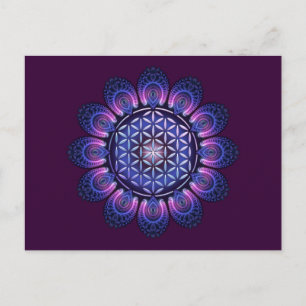 FLOWER OF LIFE / Blume des Lebens - Mandala II Postcard