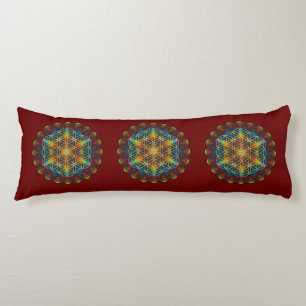 Flower Of Life / Blume des Lebens - Mandala III Body Cushion
