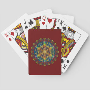 FLOWER OF LIFE / Blume des Lebens - Mandala III Playing Cards