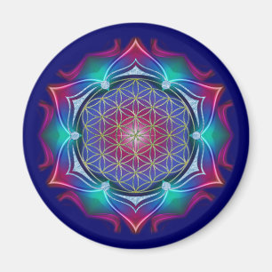 FLOWER OF LIFE / Blume des Lebens - Mandala IV Magnet