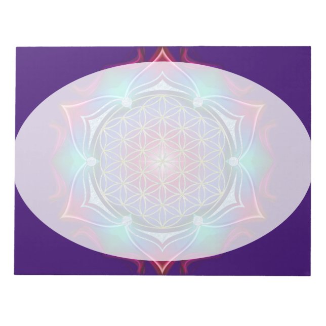 Flower of Life / Blume des Lebens - Mandala IV Notepad (Front)