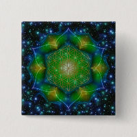 FLOWER OF LIFE/Blume des Lebens Mandala V Square
